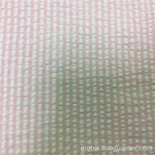 100% Polyester Checked Pattern Crepe Yarn Dyed Cloth